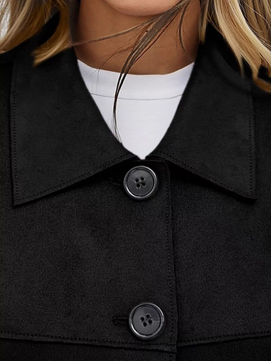 Button-Down Cropped Jacket