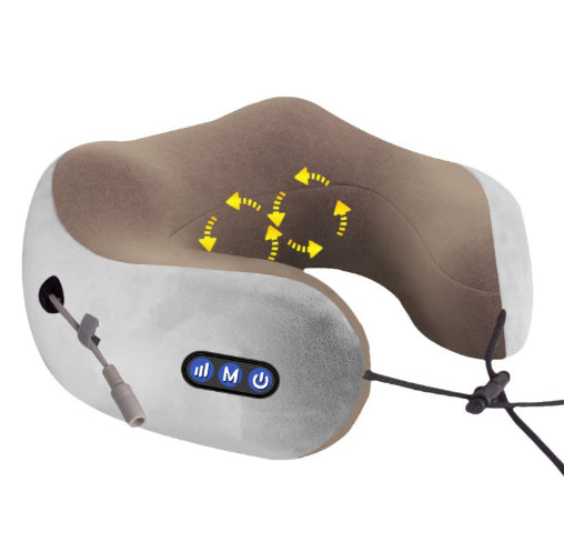 Gold U-type Massage Pillow Multi-function Shoulder Cervical Car Neck Guard