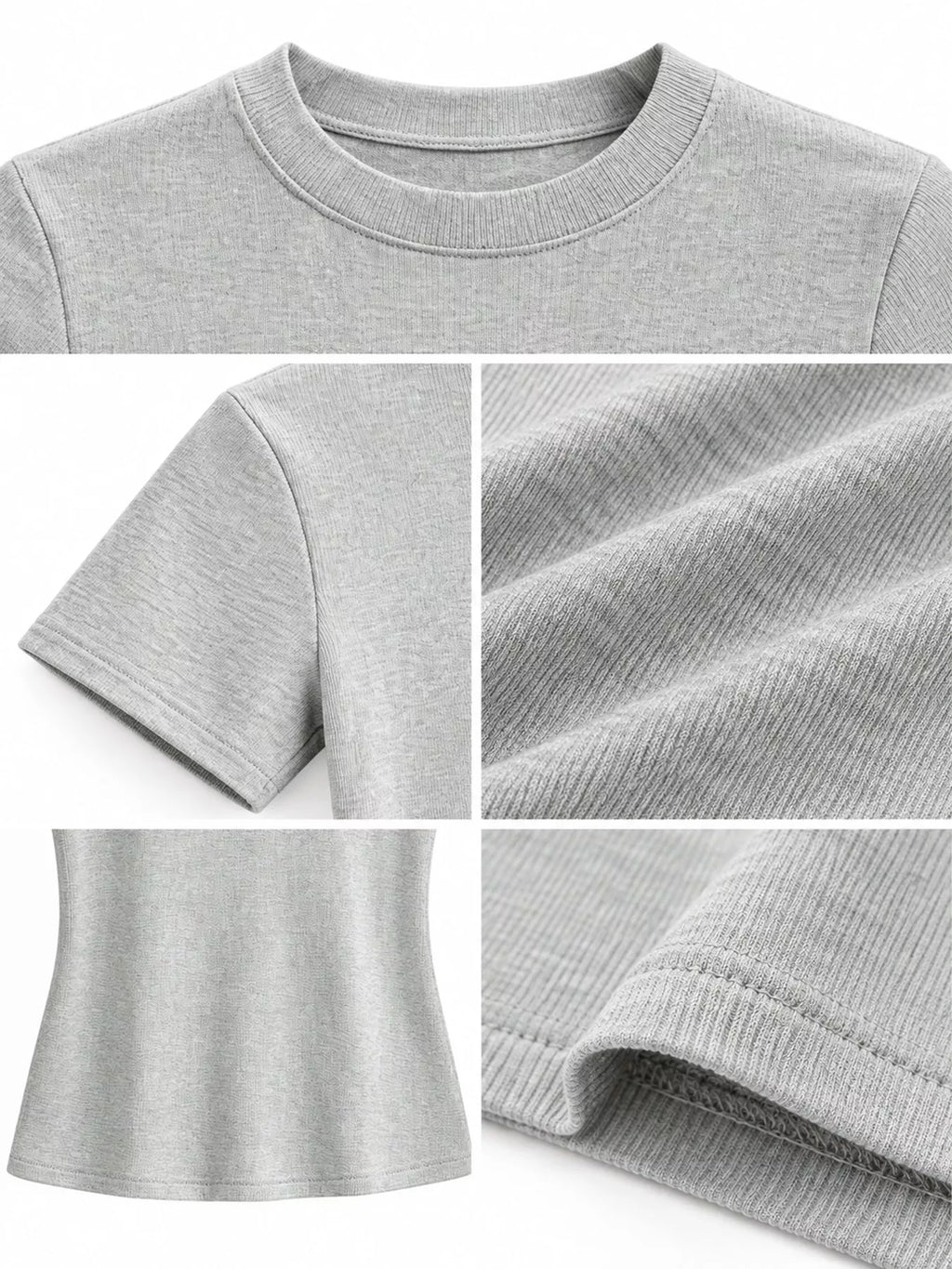 Slim-Fit Crew Neck Basic T-Shirt