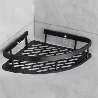 Bathroom Triangle Shelving Bathroom Wall Hanging Shelving Perforated Simple Storage Rack
