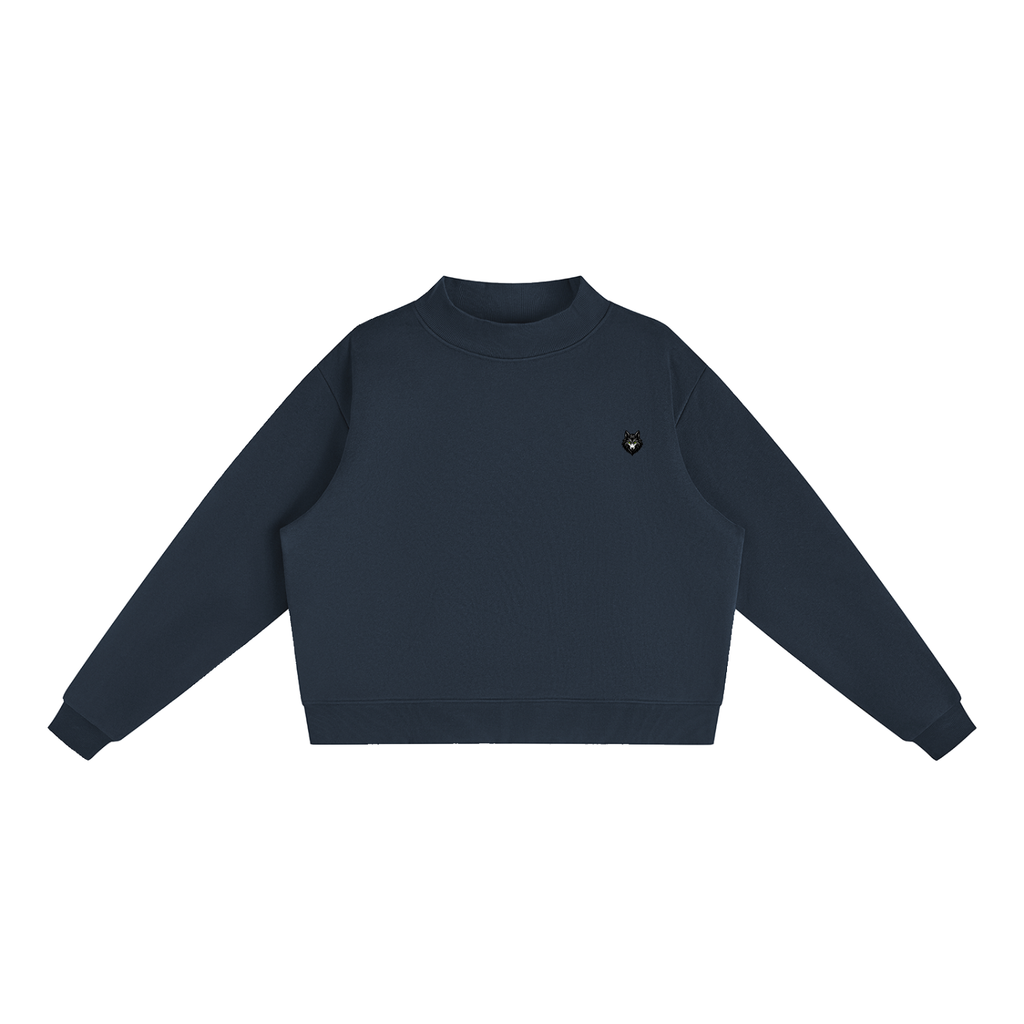 Loki & Ivy Essential Women's Fleece Mock-Neck Crew Sweatshirt