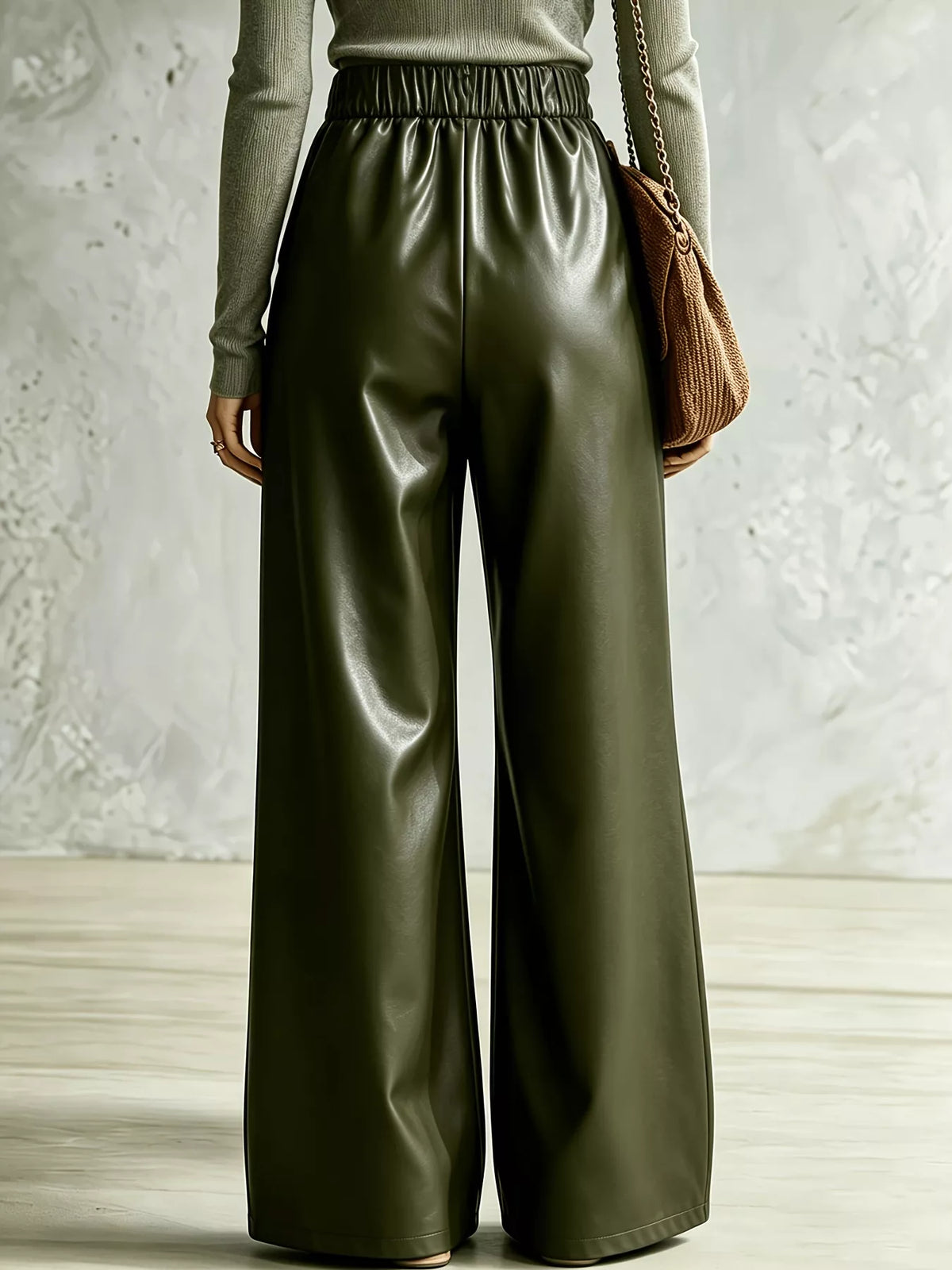 Criss-Cross Wide Leg Pants