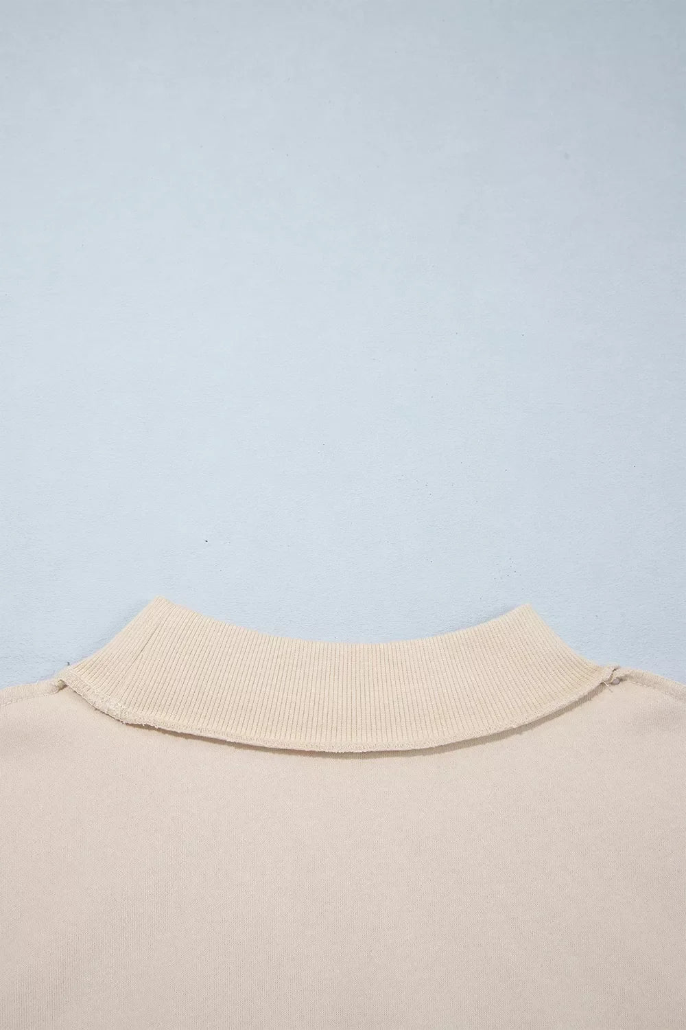 CHRIST IS KING Embroidery High Neck Baggy Sweatshirt