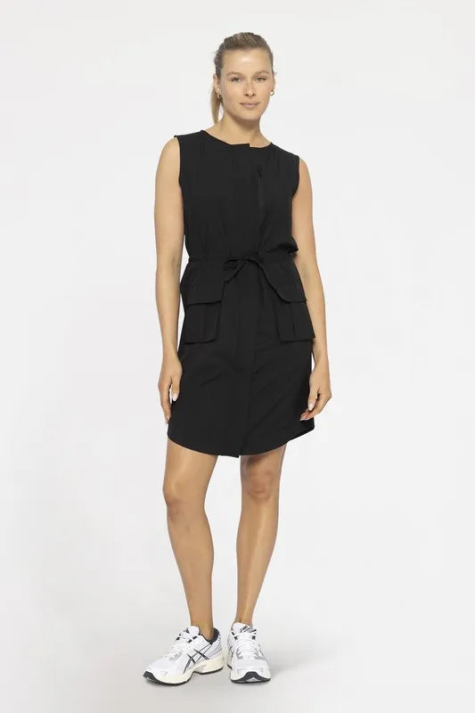 Versatile Drawstring Waist Tank Dress