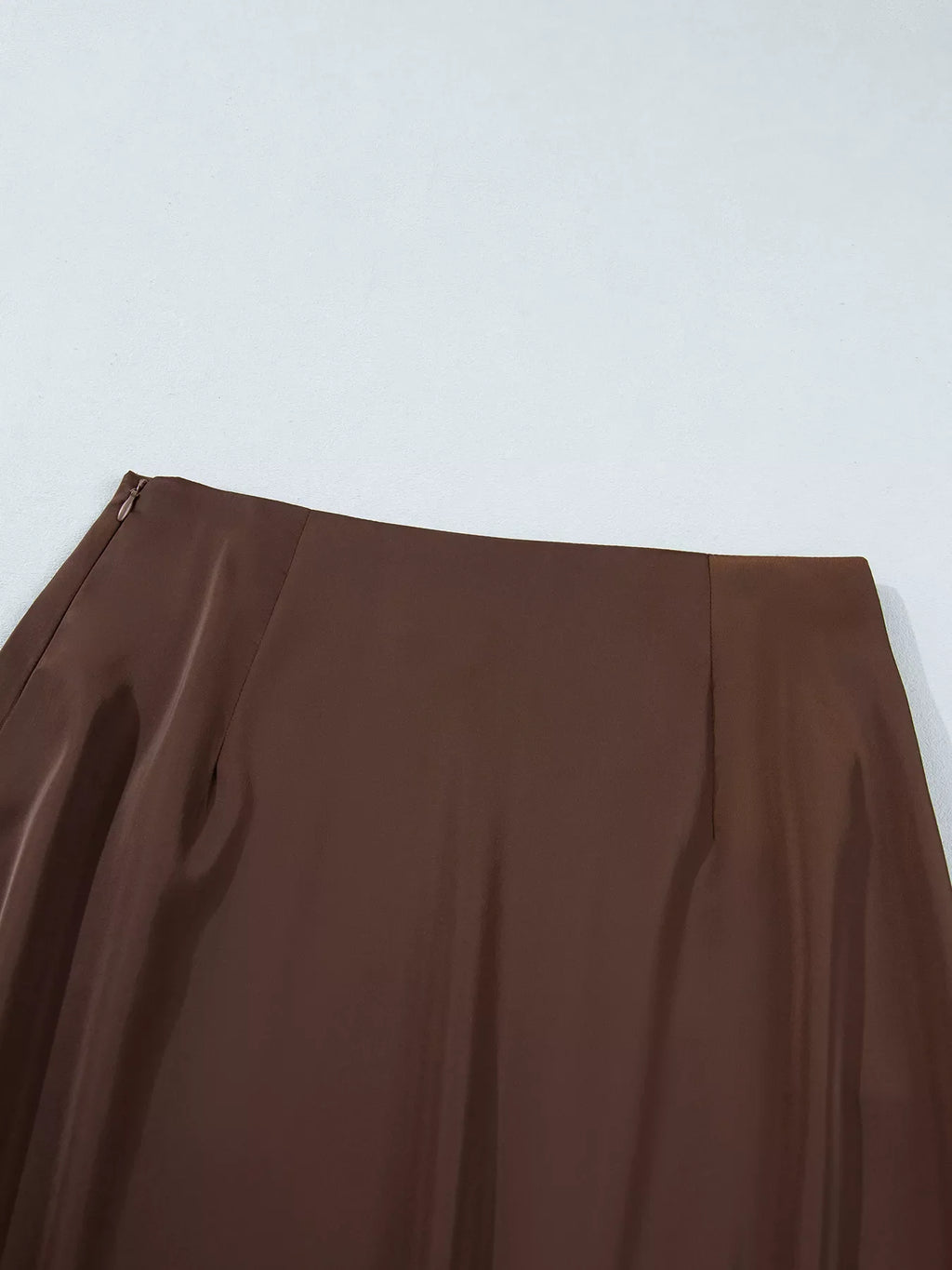 Lace Patchwork Hem Long Casual Shift Skirt