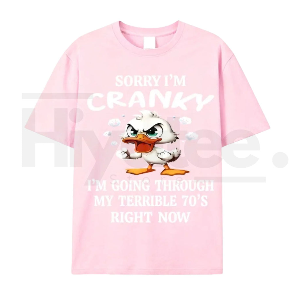 Funny 70s Duck Graphic Tee – Cute Retro Aesthetic 100% Cotton Unisex Shirt