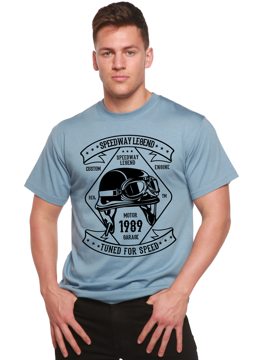 Speedway Legend Spun Bamboo® Men's Bamboo Viscose/Organic Cotton Short Sleeve Graphic T-Shirt