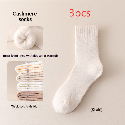 Fleece-lined Thick Sleep Maternity Socks Wool Socks