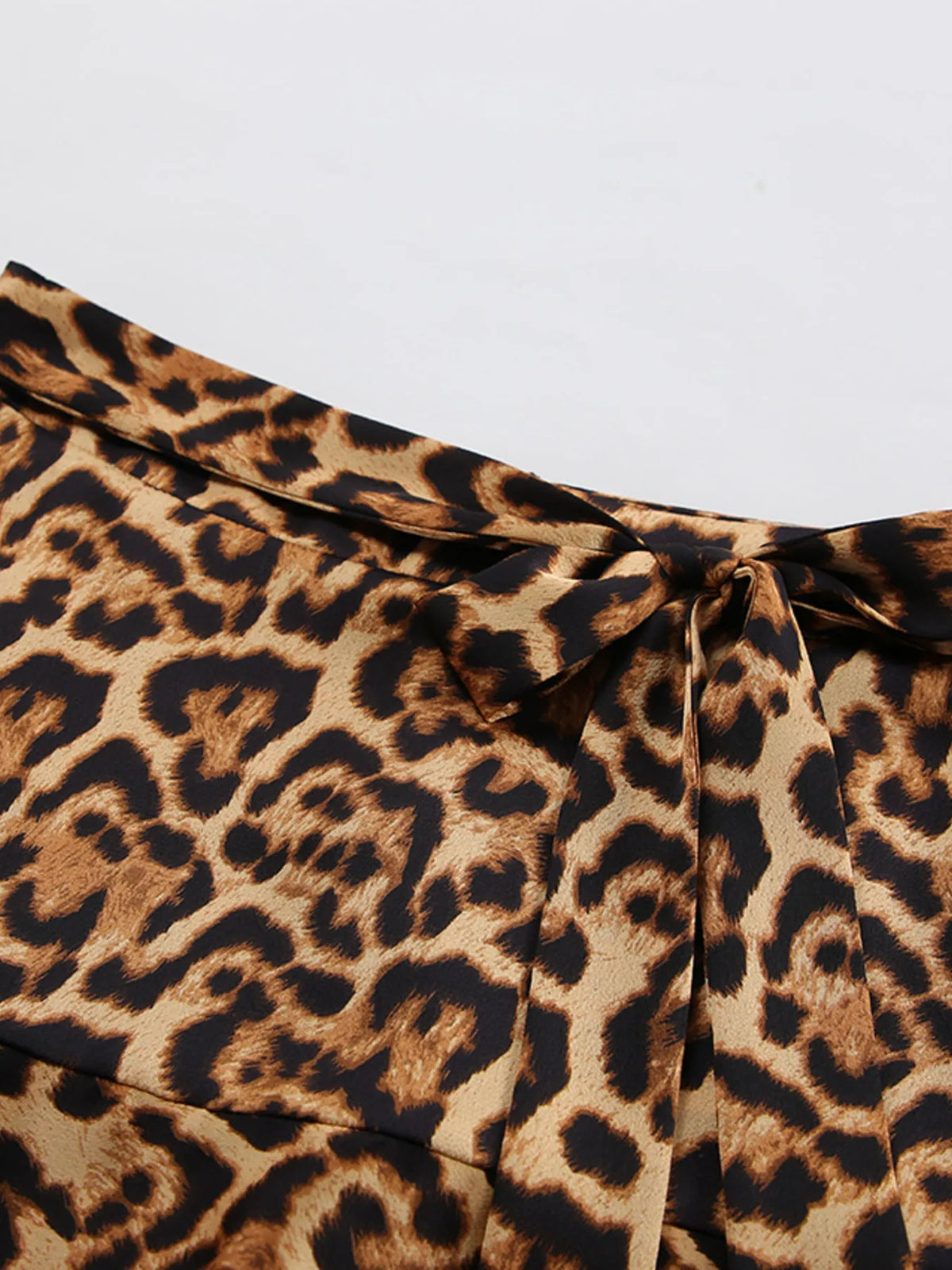 Leopard Print Mini Skirt