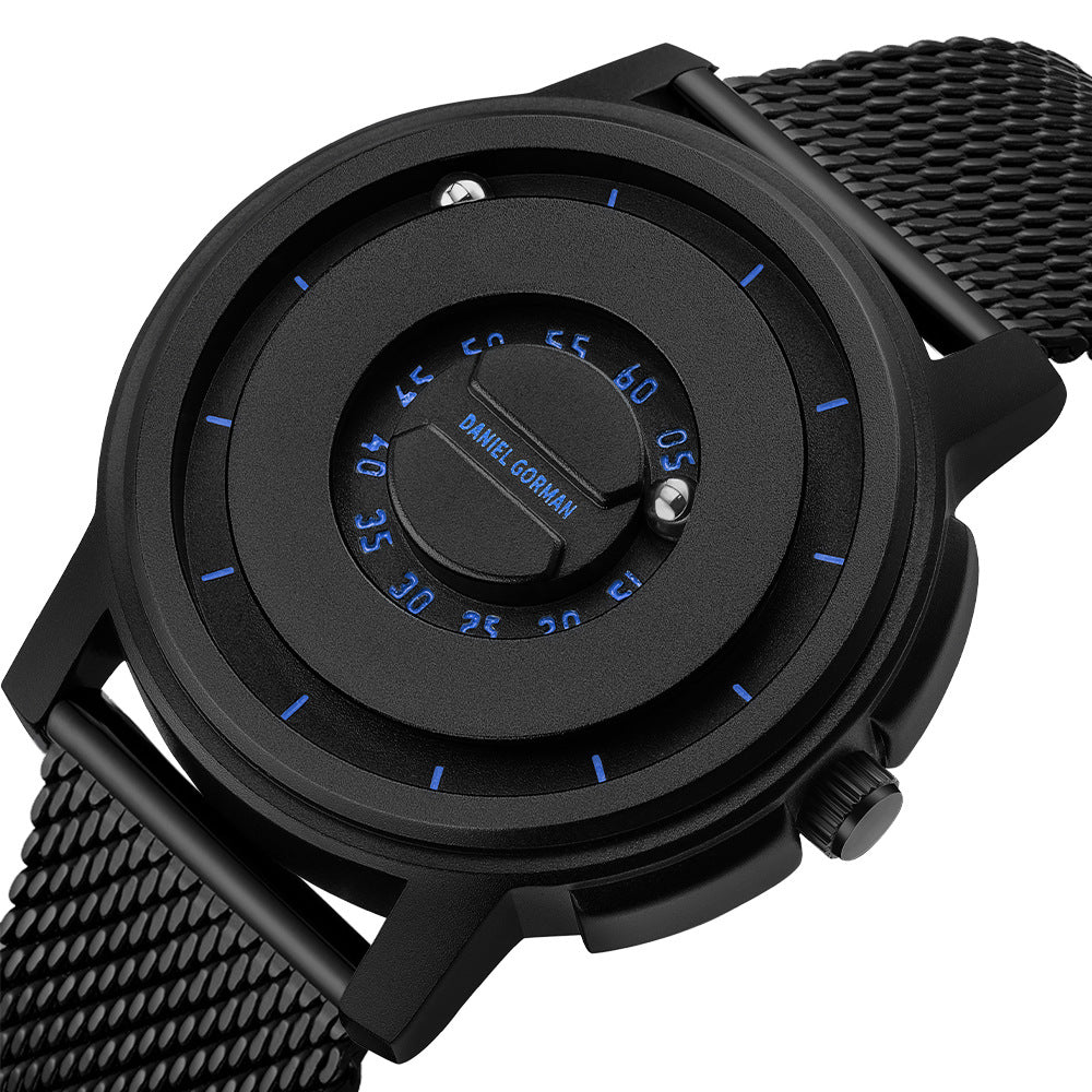 Brand-name Steel-band Sports Magnetic-levitation Silicone-ball Electronic Mens Watch