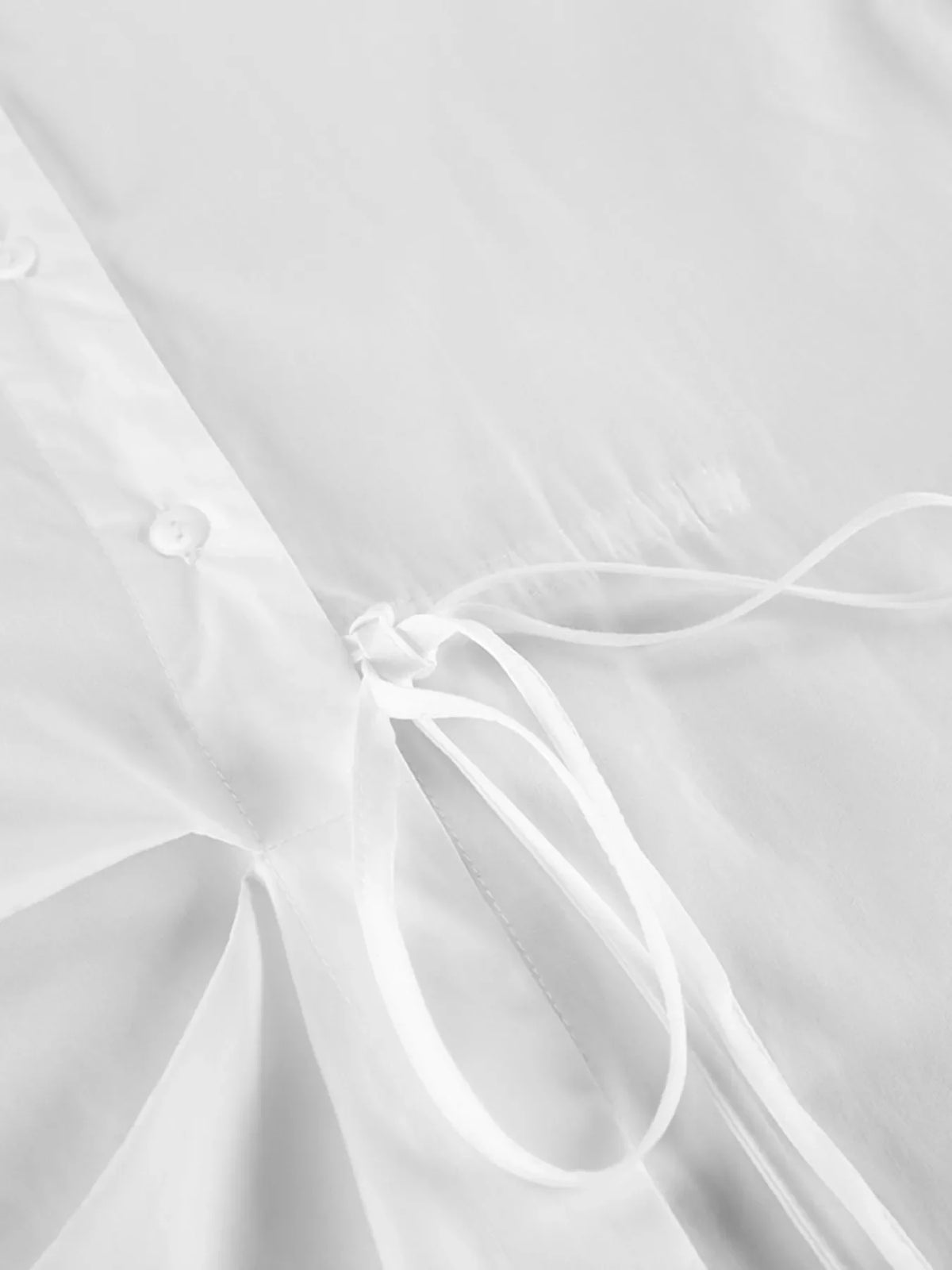 Tie-Waist Detail Wrap-Front Shirt