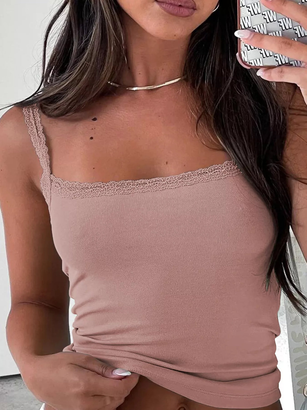 Lace Detail Cami Top
