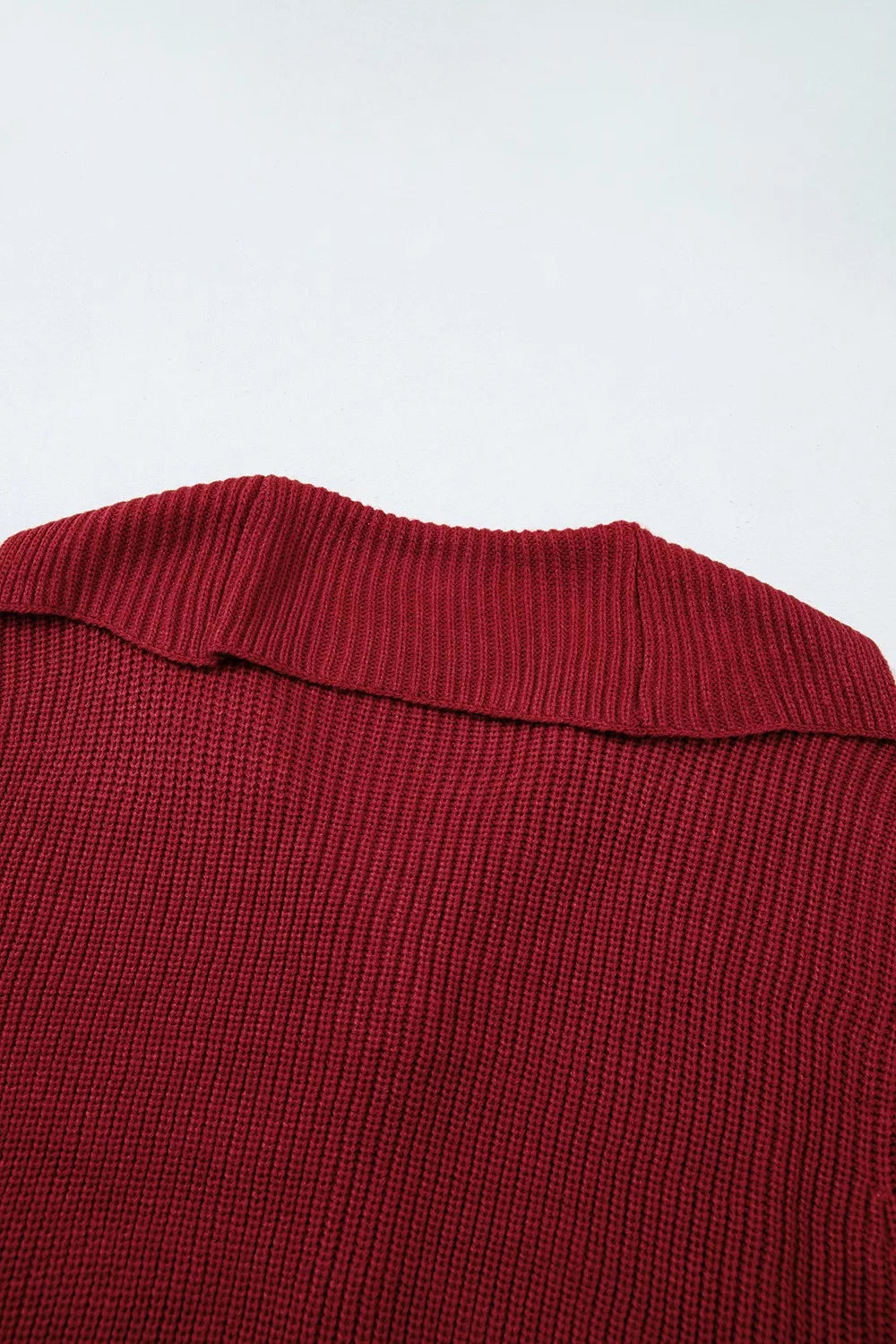 Solid Color Knit Oversized Button Front Sweater Cardigan