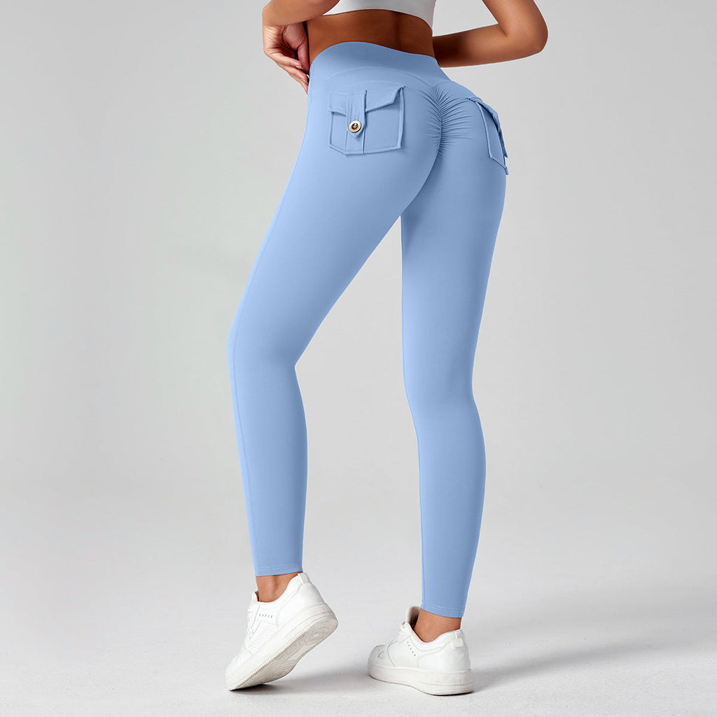 Fitness Yoga Pants For Women High-waisted Butt-lifting Stretchy Form-fitting Workout Tights