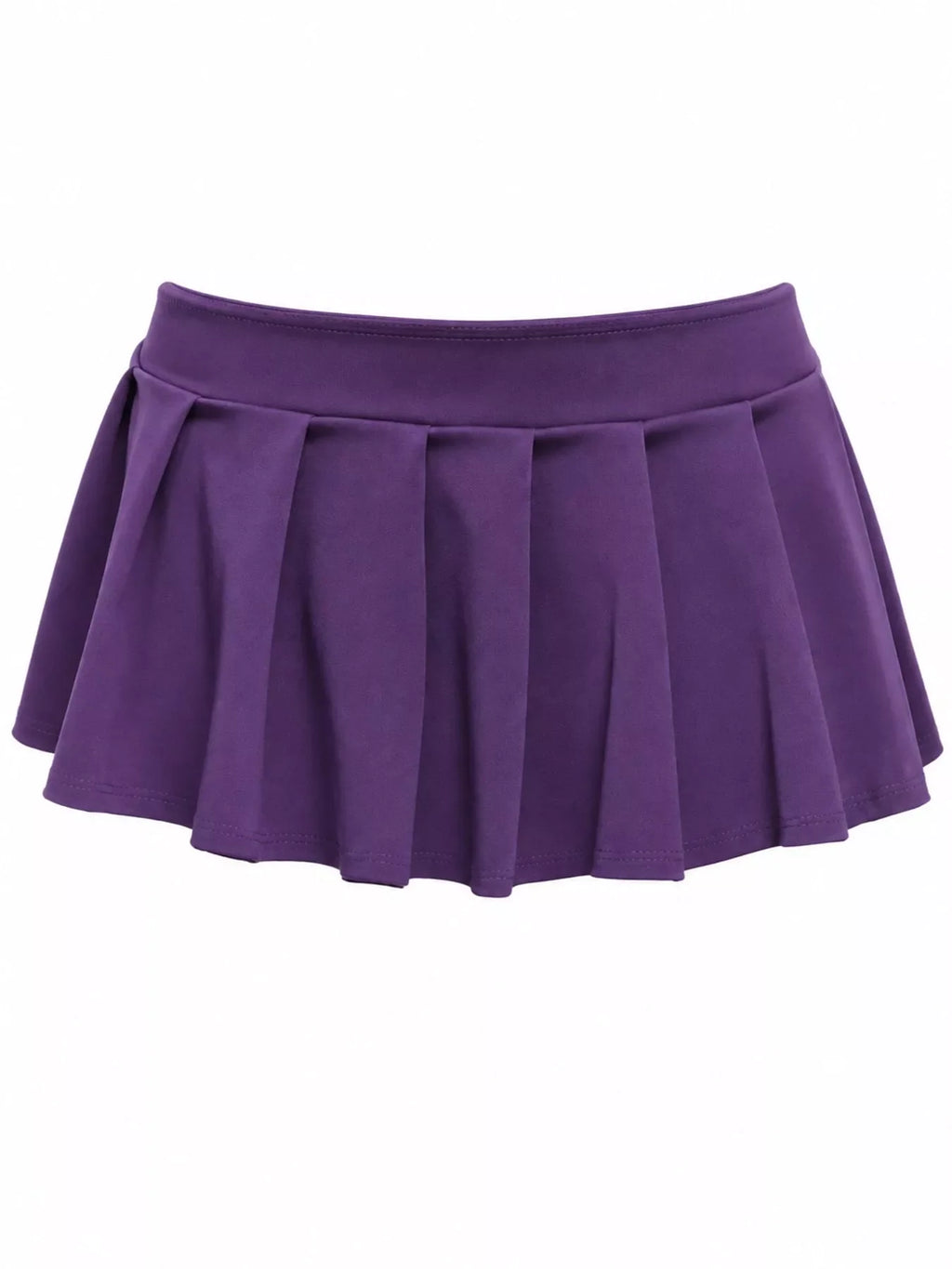 Low Waist Pleated Micro Mini Skirt