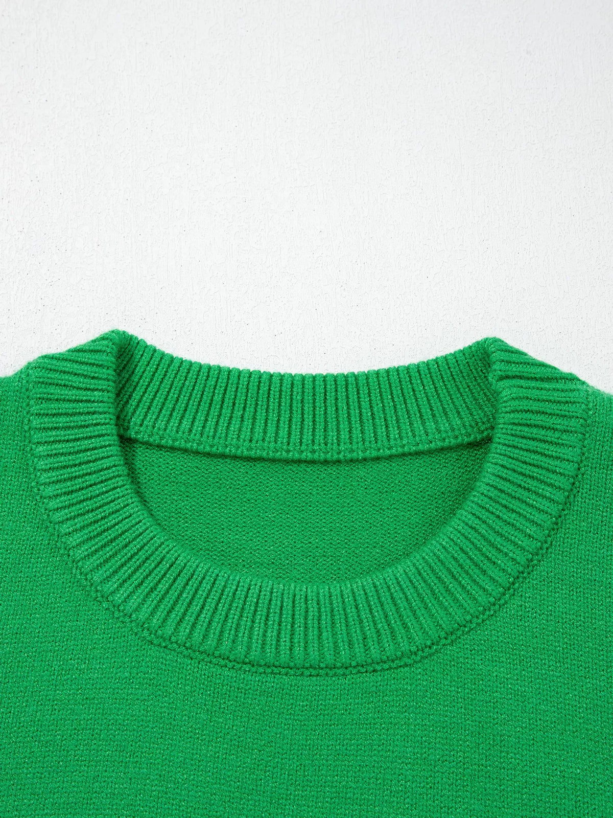 Abstract Patch Embroidery Christmas Pullover Sweater