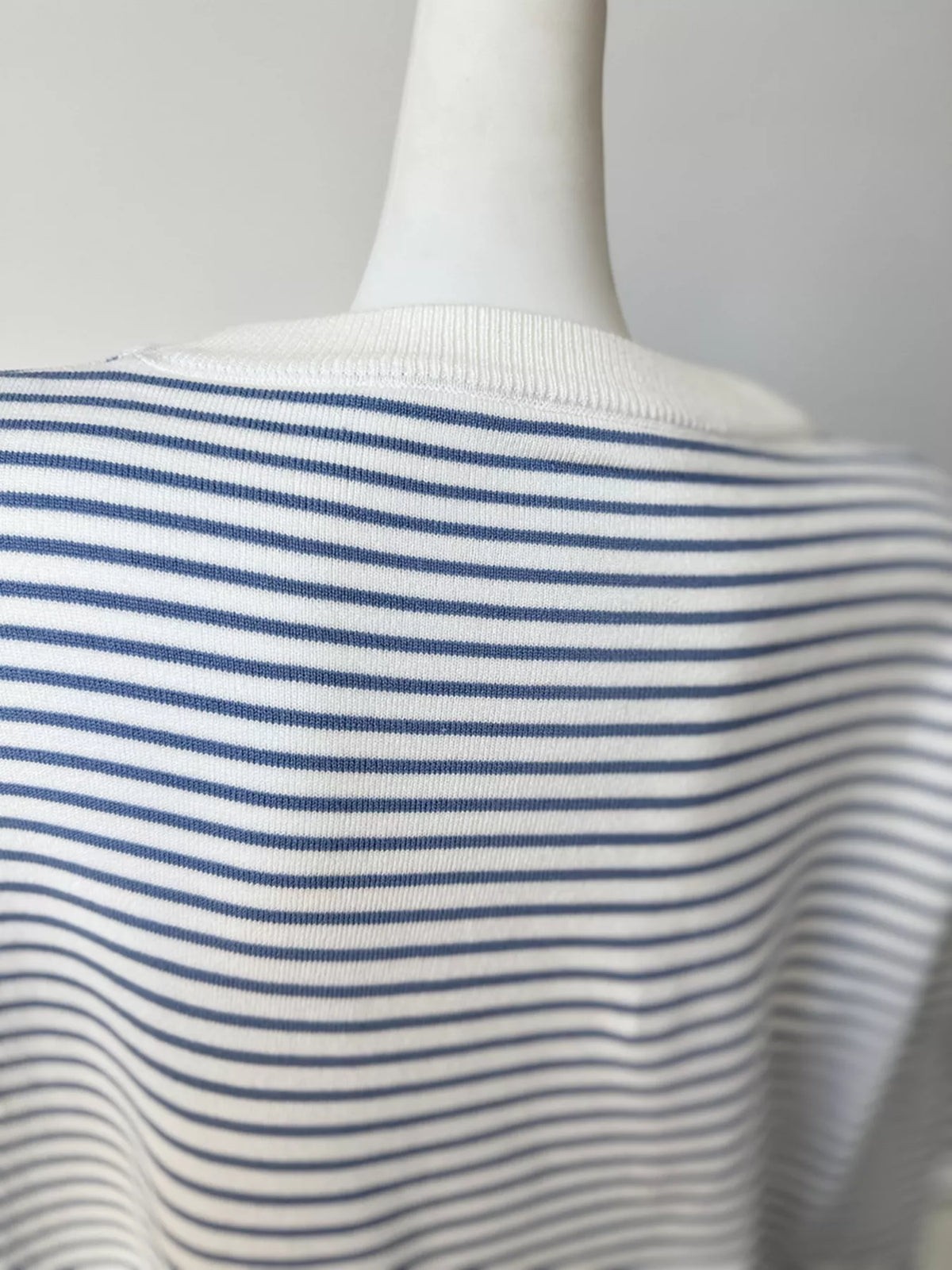 Striped Round Neck Knit Top