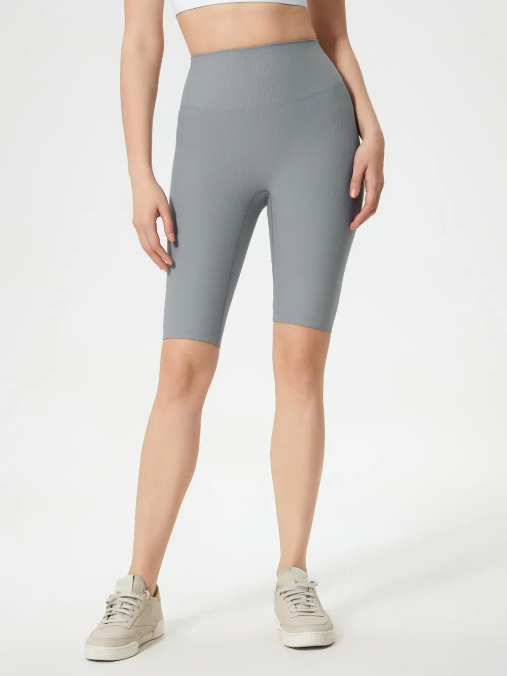 High Waist Stretch Active Shorts
