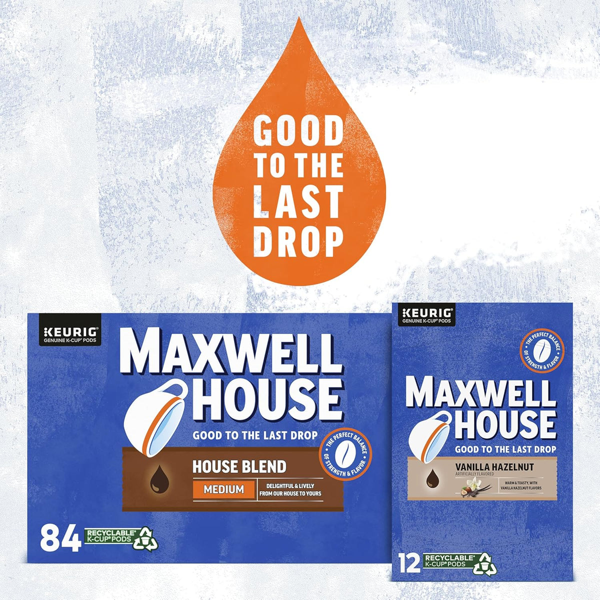 Maxwell House Vanilla Hazelnut Medium Roast K-Cup Coffee Pods (12 Count)