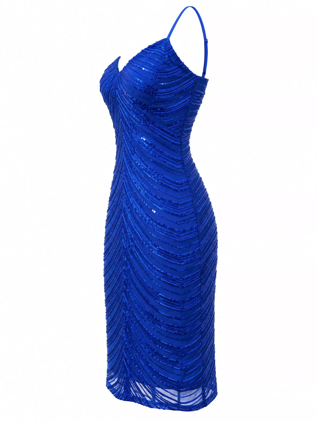 Sleeveless Sequin Embellished Bodycon Mini Cami Dress