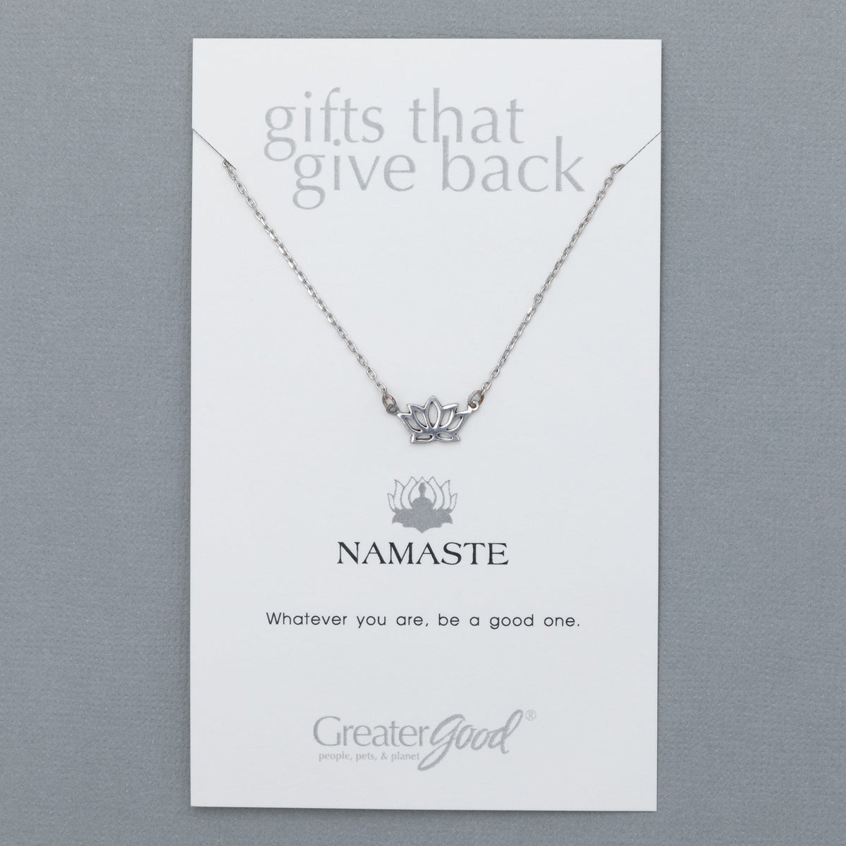 Mindfully Living Pewter Necklace