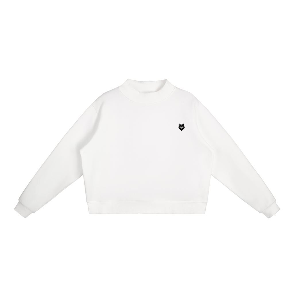 Loki & Ivy Essential Women's Fleece Mock-Neck Crew Sweatshirt