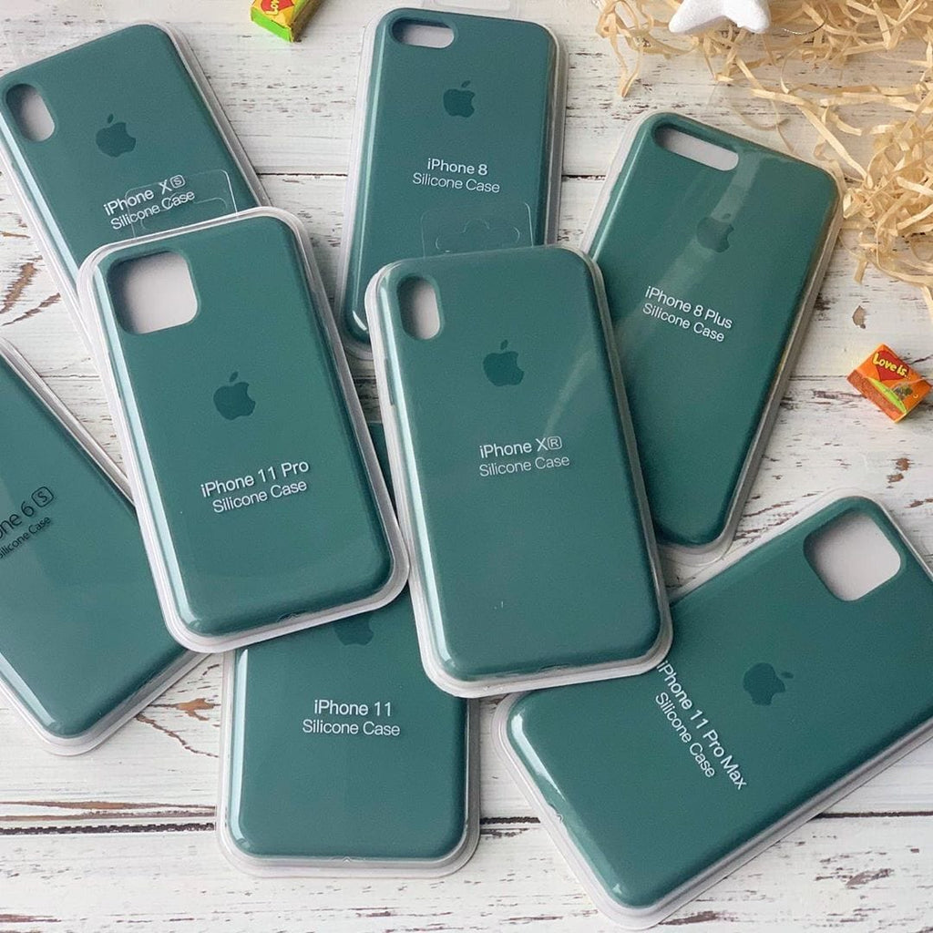 iPhone Silicone Case (Pine Green)