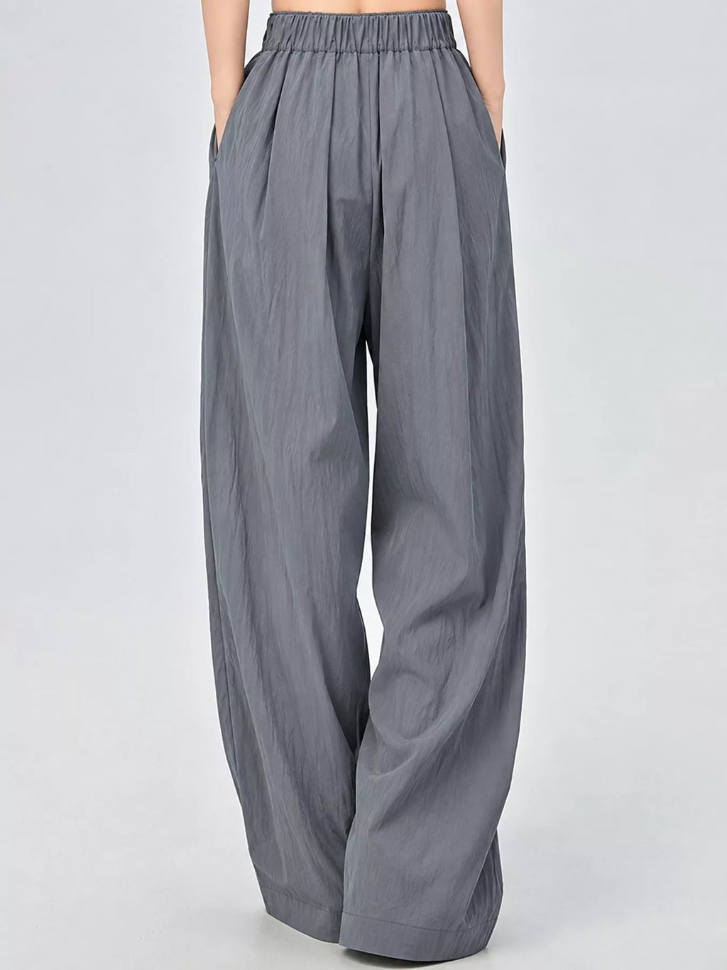 High-Waisted Loose Fit Wide-Leg Casual Pants