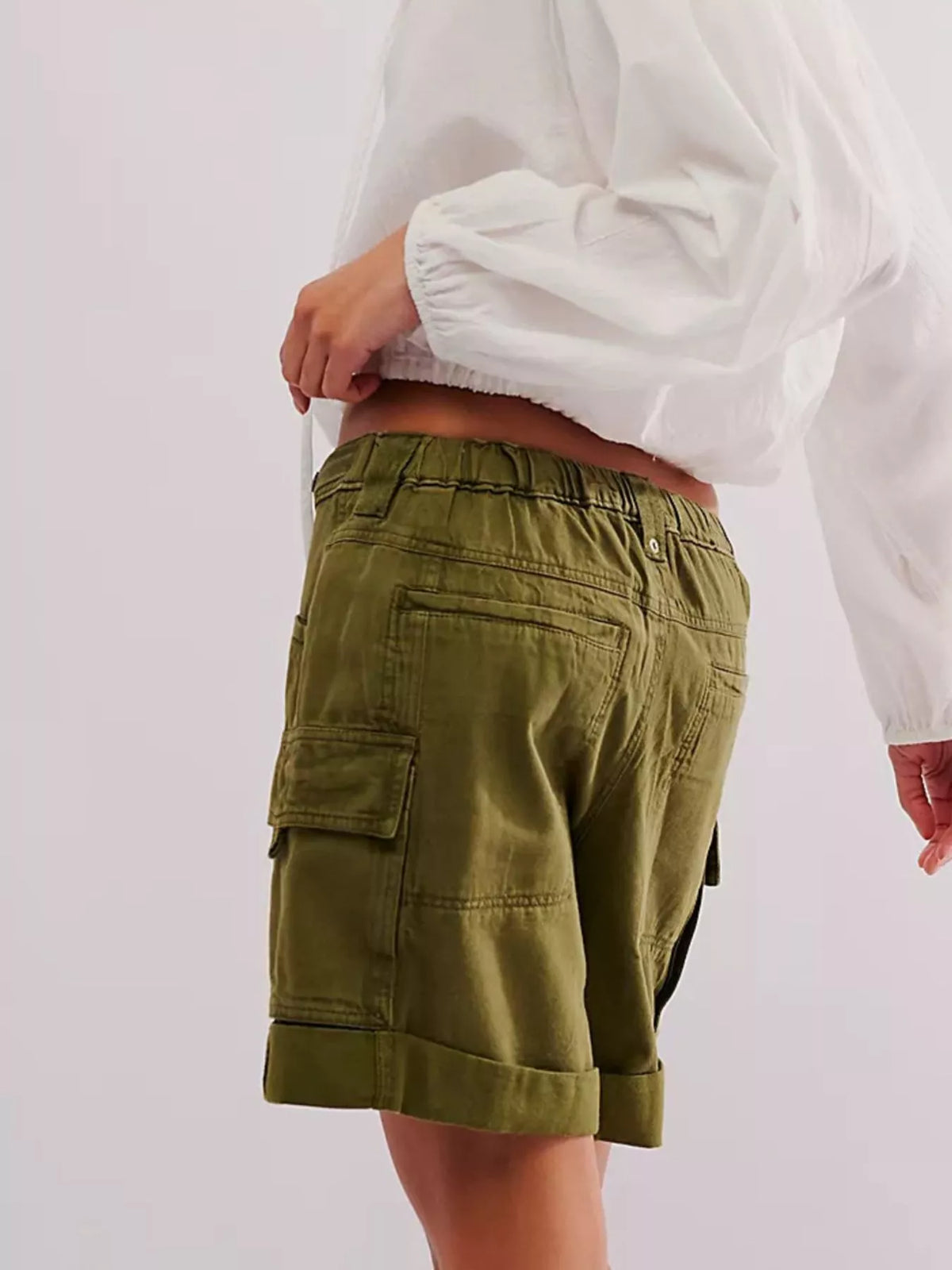 Drawstring Cargo Shorts