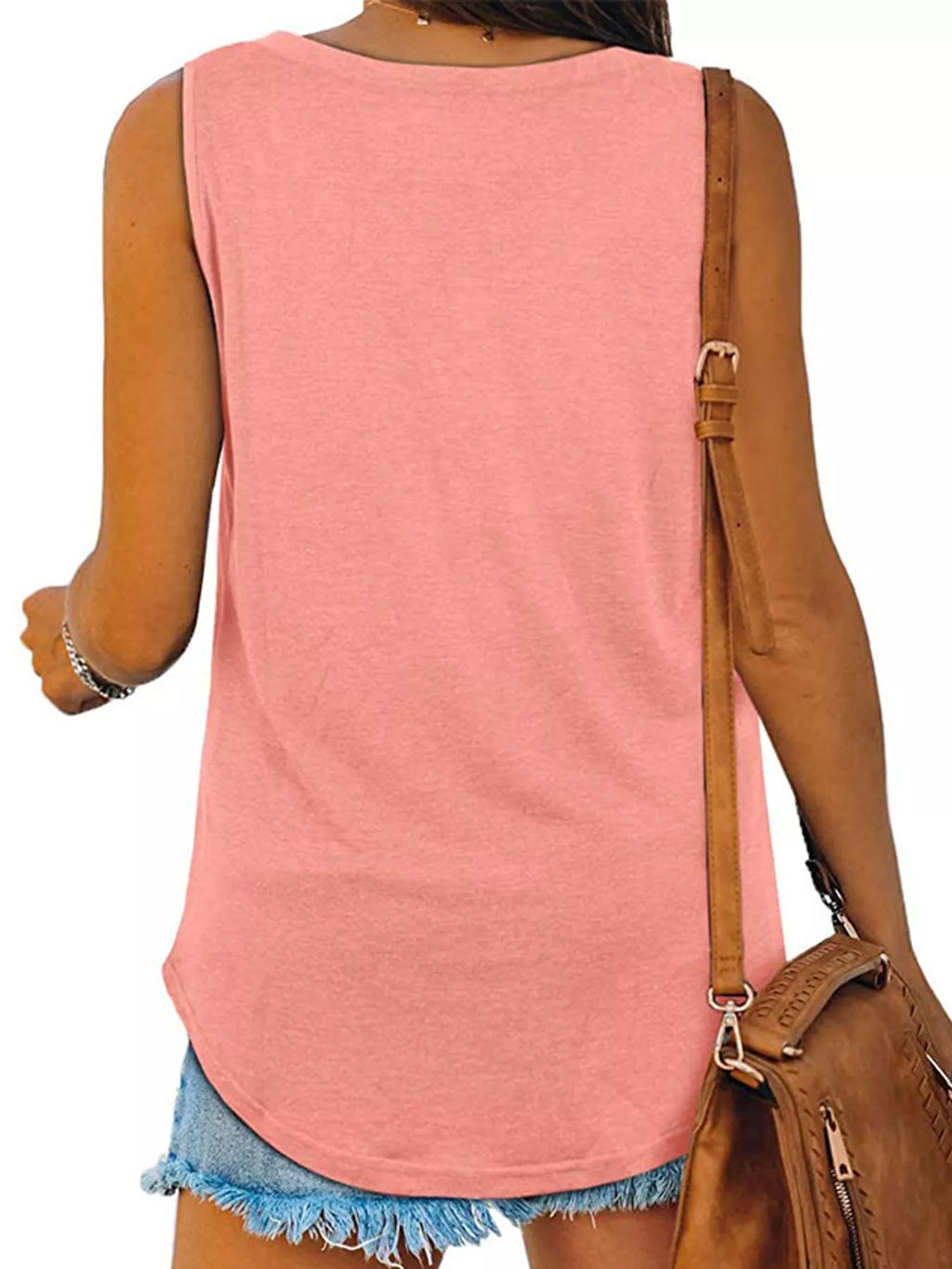 V-Neck Casual Loose Fit Tank Top