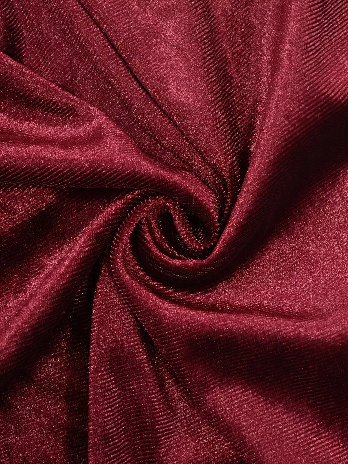 Velvet Mock Neck Ruched Slit Maxi Dress