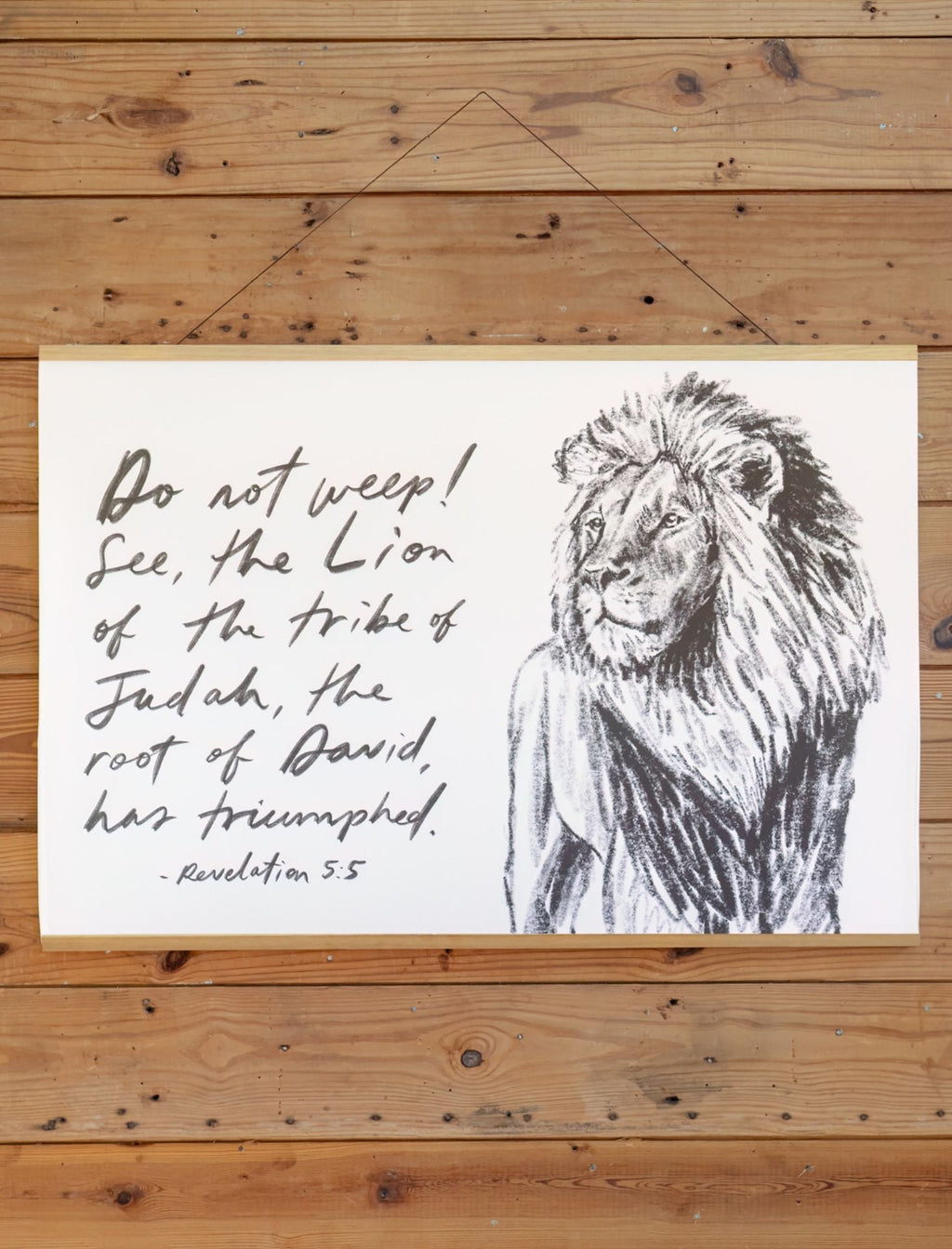 Horizontal Poster: Lion of the Tribe, 40x30