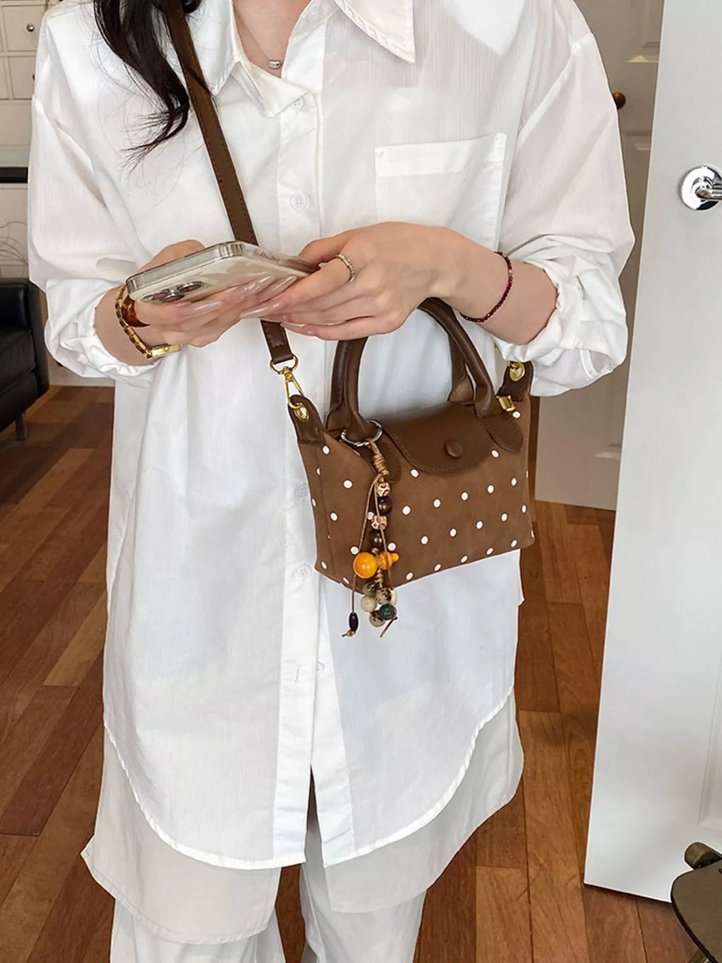 Polka Dot Crossbody Bag