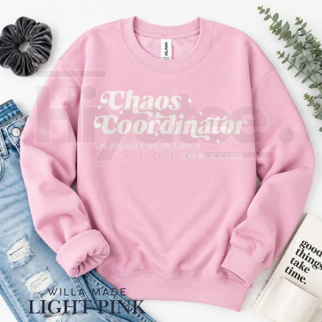 Chaos Coordinator Retro Sweatshirt – ESE Special Education Teacher Graphic Crewneck