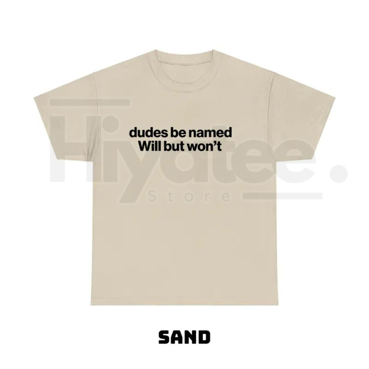 "Dudes Be Named Will But Won't" – Funny Ironic Sarcastic Graphic Top