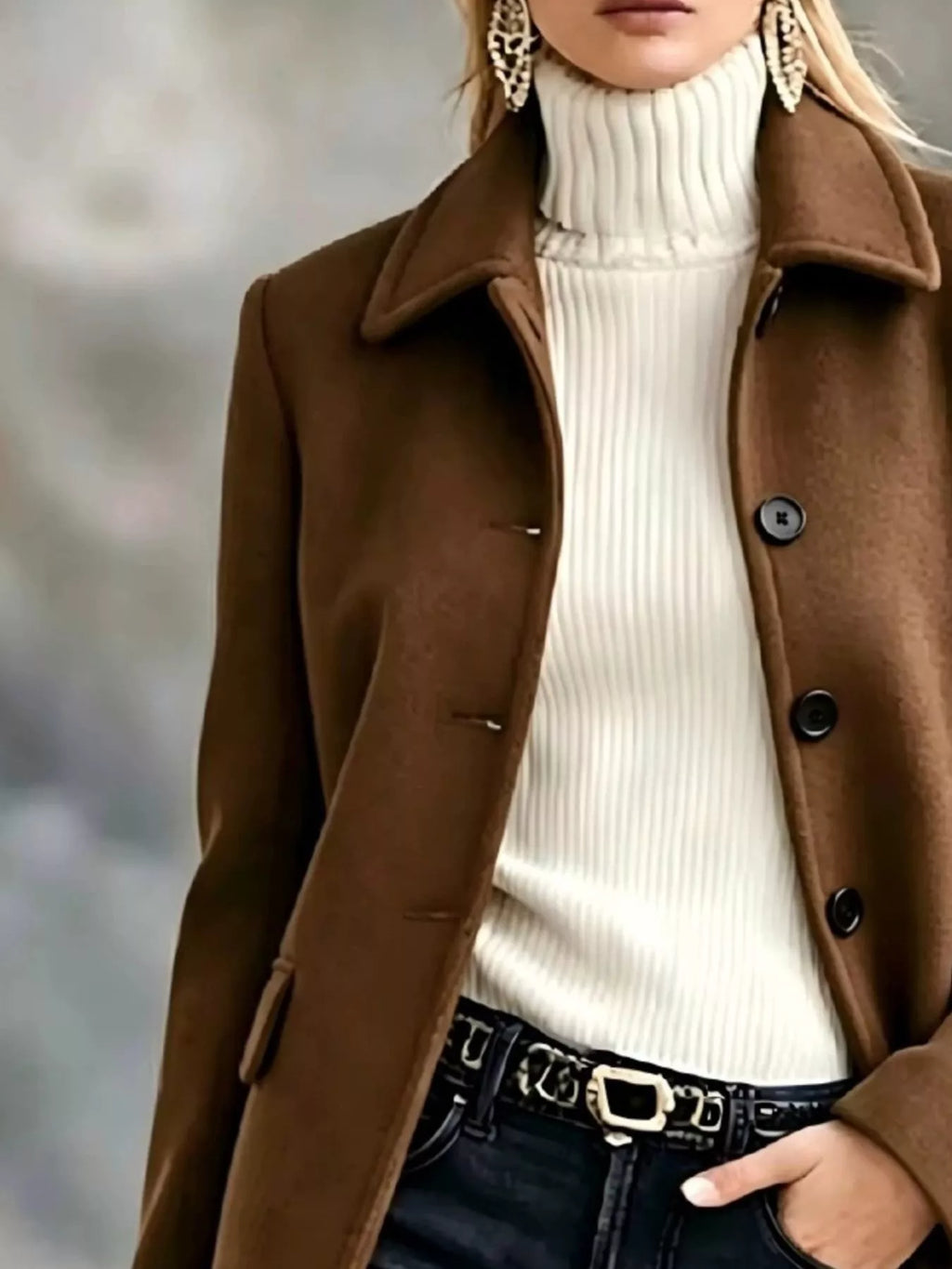 Button Up Longline Coat