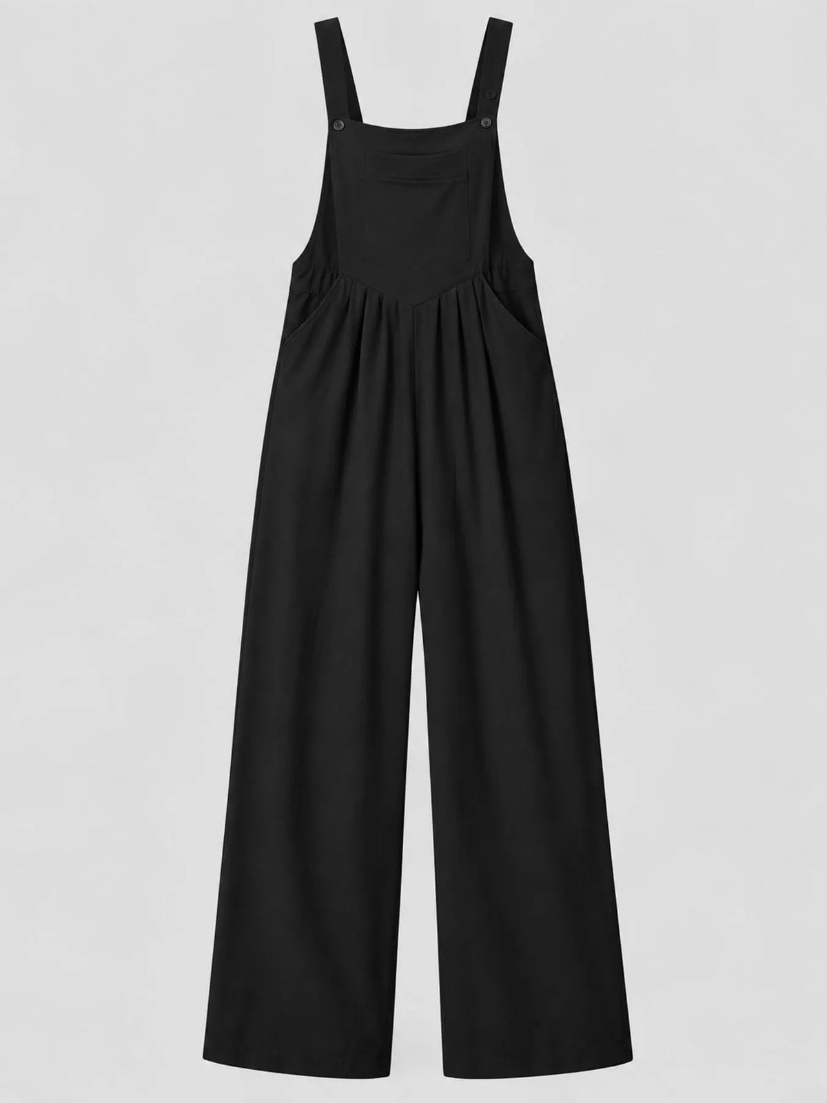 Wide Strap Wide-Leg Overalls