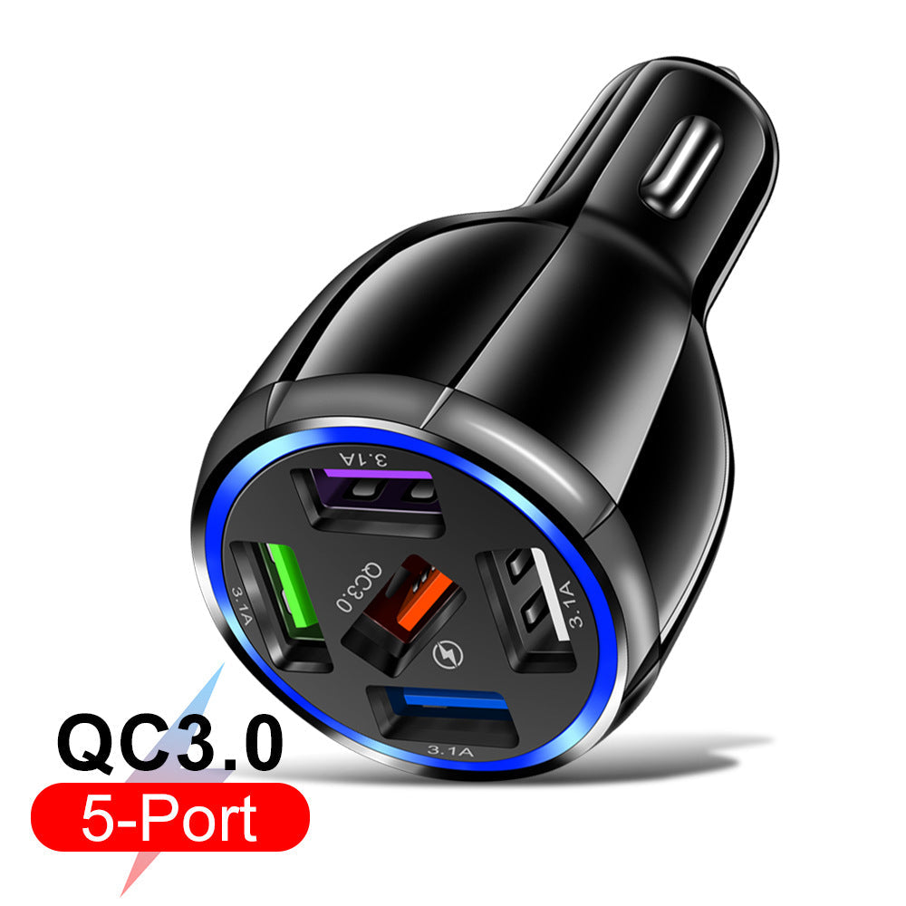 QC30 Car Mobile Phone 5usb Car Charger