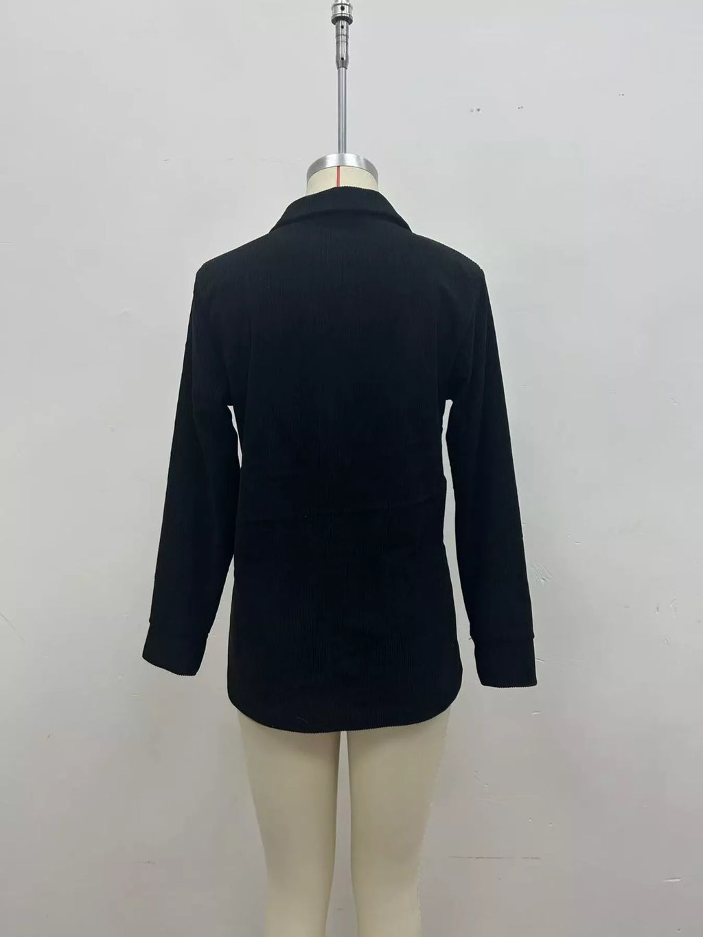 Full Size Button Detail Long Sleeve Top Plus Size