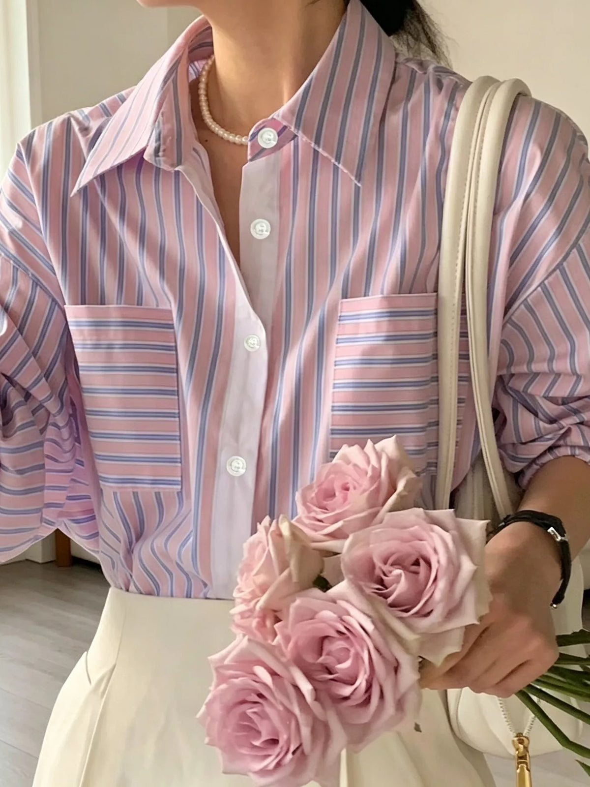 Striped Button-Down Shirt