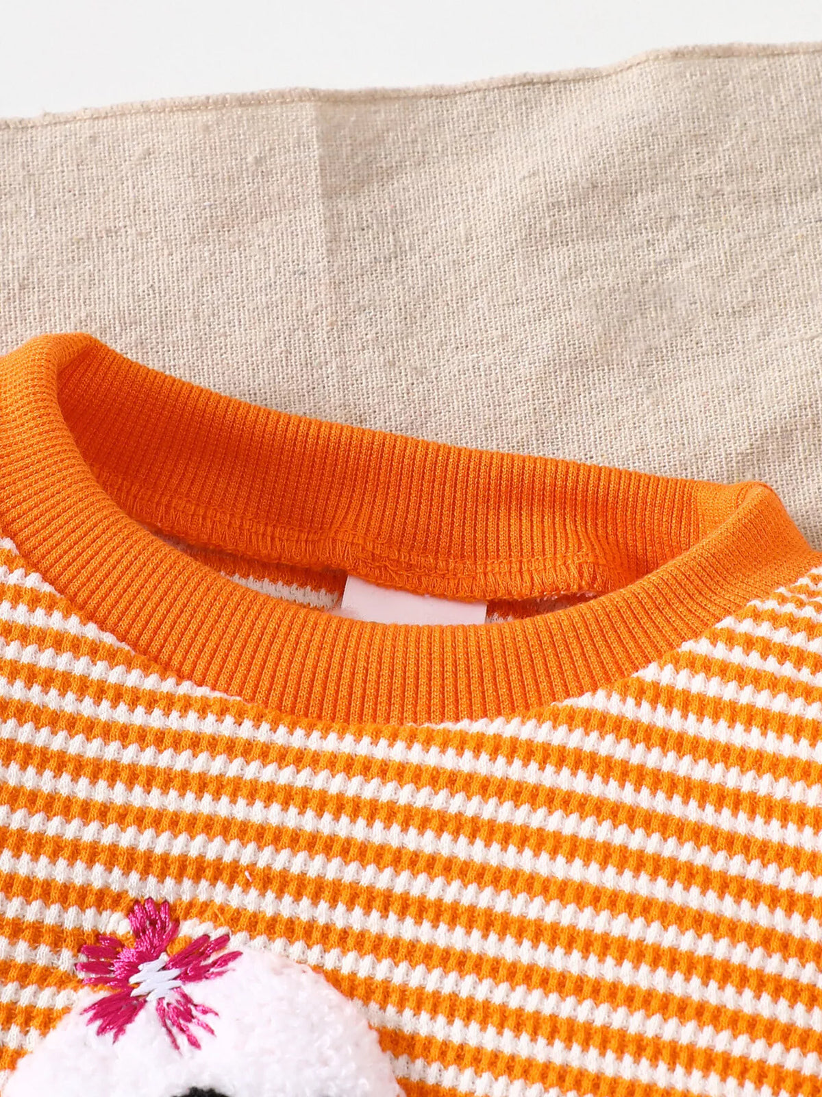 Children's Halloween Striped Ghost Top and Pants Set
