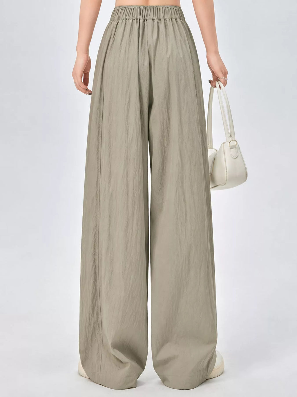 High-Waisted Loose Fit Wide-Leg Casual Pants