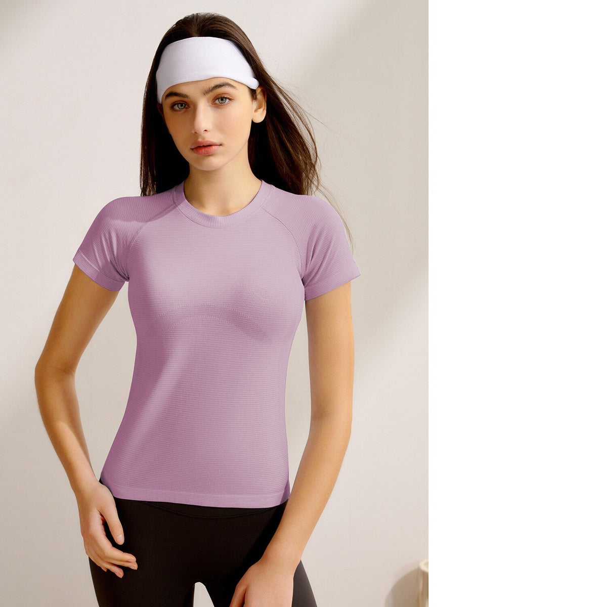 New Women's Short-Sleeve Yoga Top, Professional Pilates Training, Quick-Dry Running & Fitness Yoga Apparel
