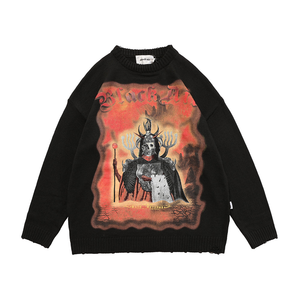 Extreme Dark Demon Knit Sweater