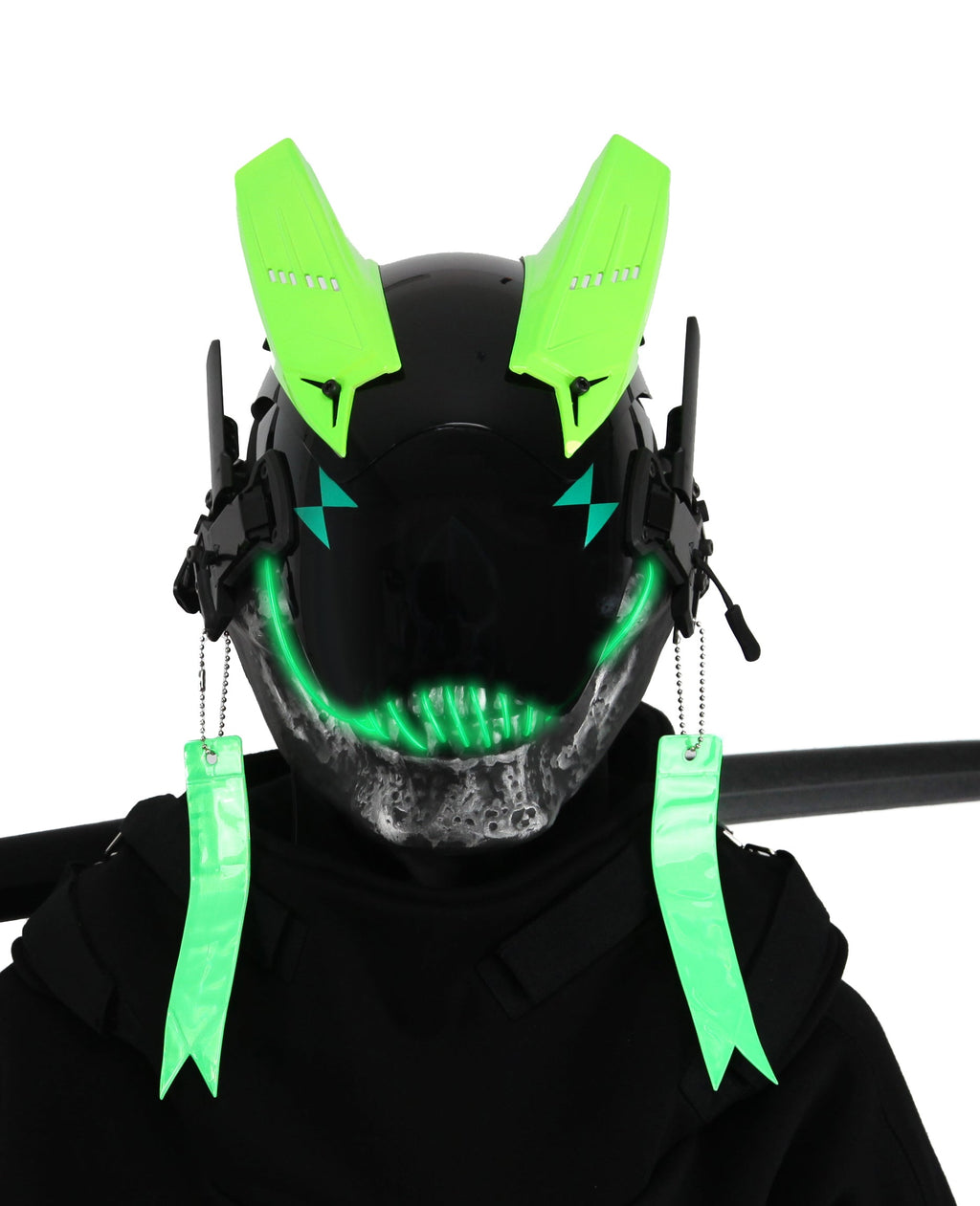 Green Skeleton Tech Mask