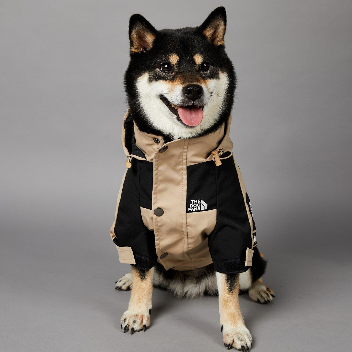 Khaki Large Dog Raincoat