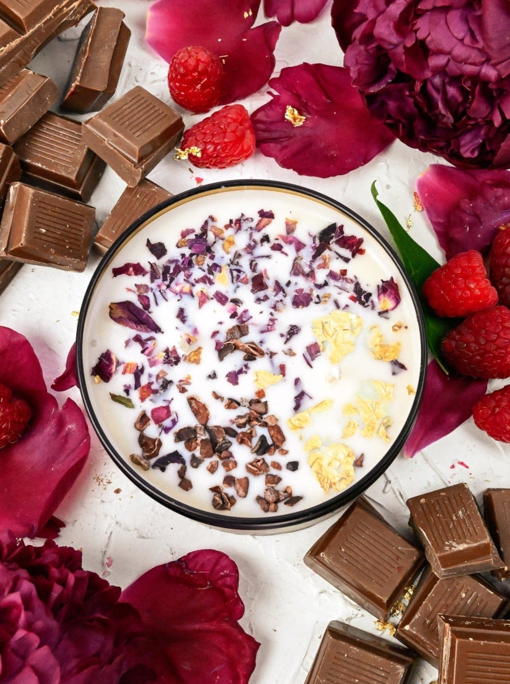 COCOA LUXE Chocolate Raspberry Candle