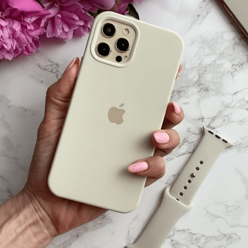 iPhone Silicone Case (Antique White)