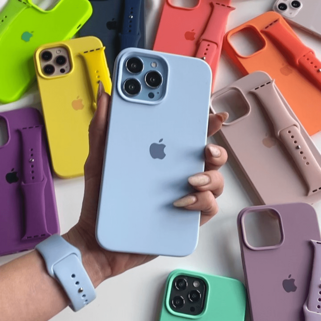 iPhone Silicone Case (Sky Blue)
