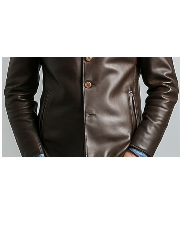 Men's Alexander Brown Leather Biker Jacket
